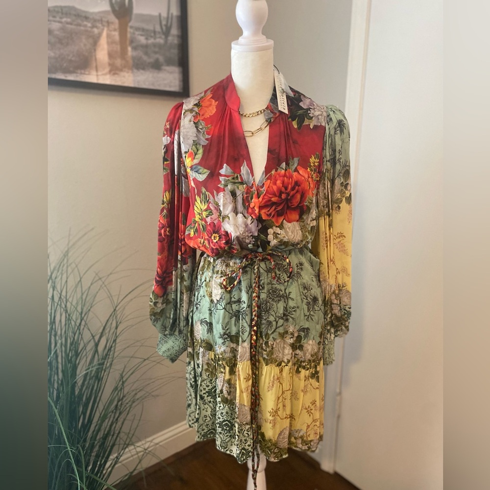 Alice + Olivia Multicolor Floral Dress. NWT